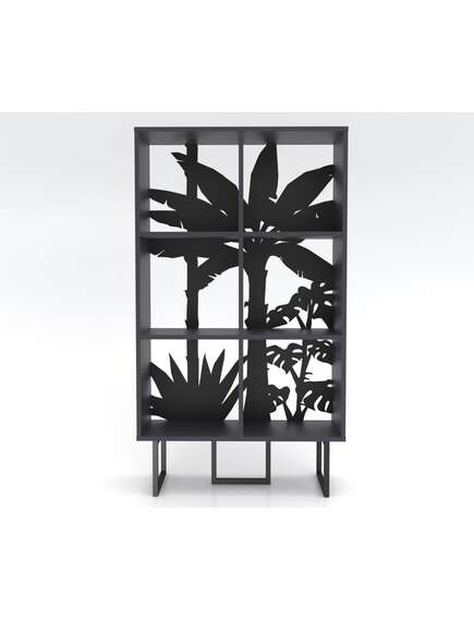 Grāmatu plaukts TUDO Anthracite Black