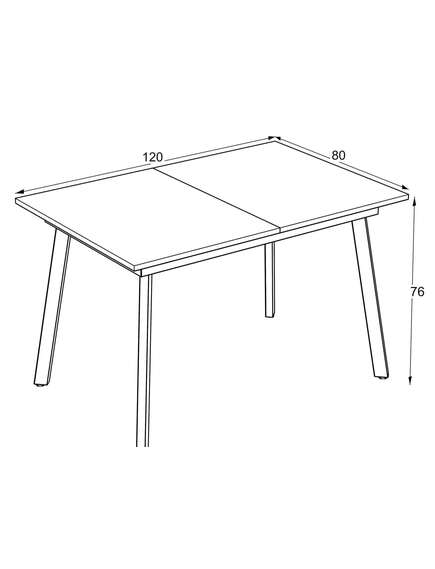 Galds LINI 120-160×80 Barok