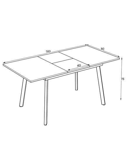 Galds LINI 120-160×80 Barok