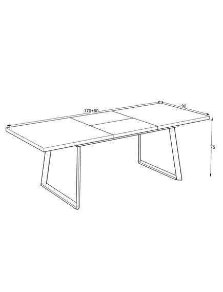 Galds LAVINYA 170-230×90 Barok