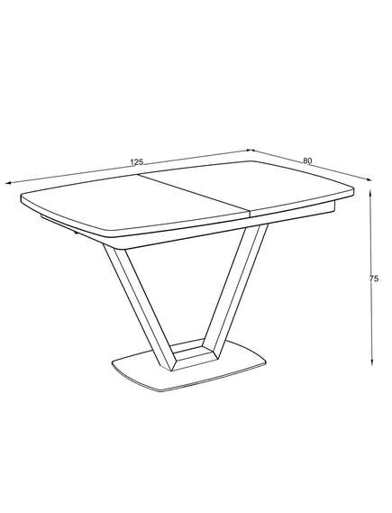 Galds NIKA 125-165×80 Lumiere Wood