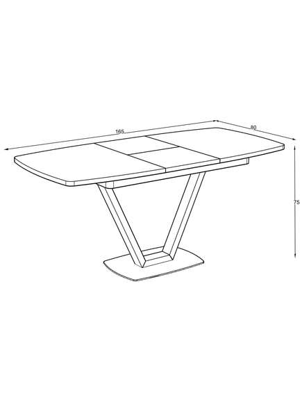 Galds NIKA 125-165×80 Lumiere Wood