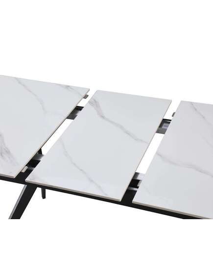 Galds MILS 130-170×80 Ceramic White
