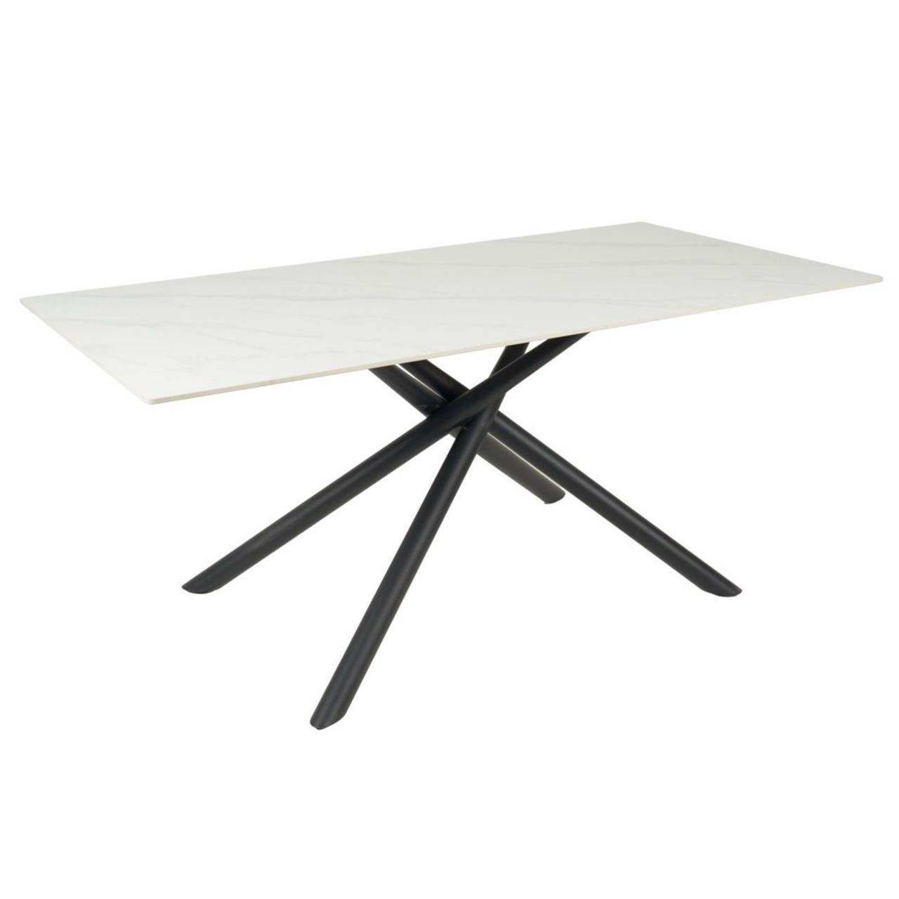 Galds LOTUS 180×90 White Marble Matt