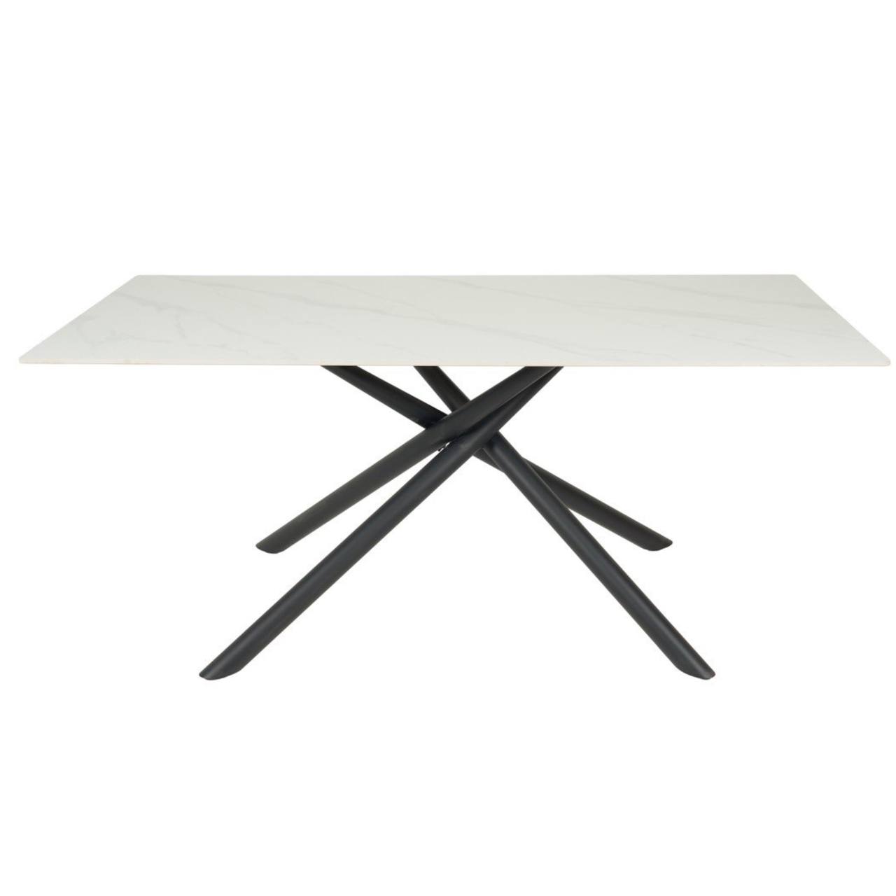 Galds LOTUS 180×90 White Marble Matt