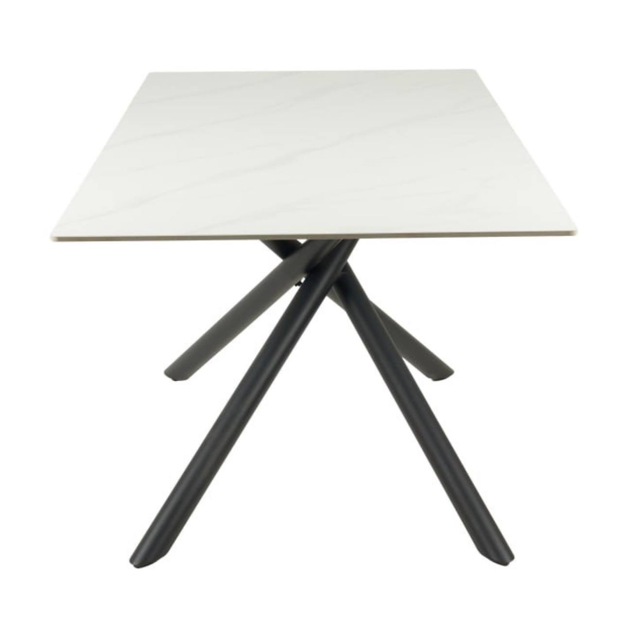 Galds LOTUS 180×90 White Marble Matt