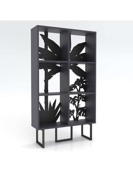 Grāmatu plaukts TUDO Anthracite Black