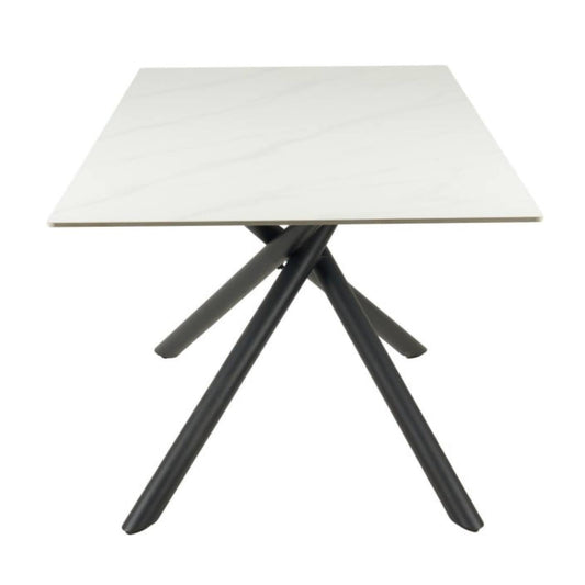 Galds LOTUS 180×90 White Marble Matt